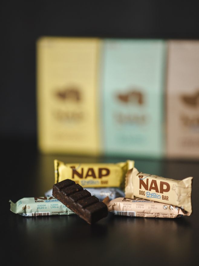 NAP Dog Protein Bar – nutričně vyvážená tyčinka pro aktivní psy, která chutná a dodá sílu na každé dobrodružství.✅ Na...